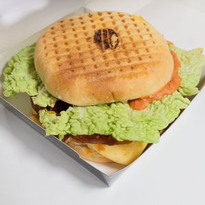 Smartsteak burger at Smartsteaks in Kharkiv