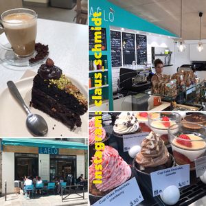 A great cake on a sunny day   at Laelo in Paris