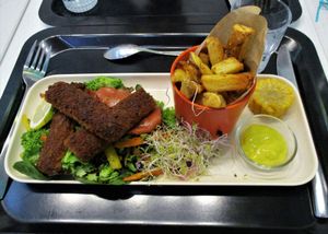 Fish and chips at Laelo in Paris