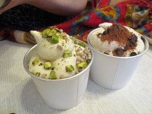 Frozen yogurt at Laelo in Paris