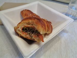 Cream cheese and smoked salmon croissant at Laelo in Paris