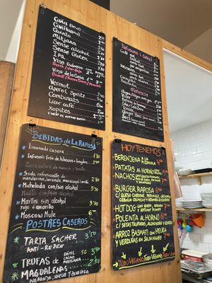 Carta del día  at La Raposa del Poble Sec in Barcelona