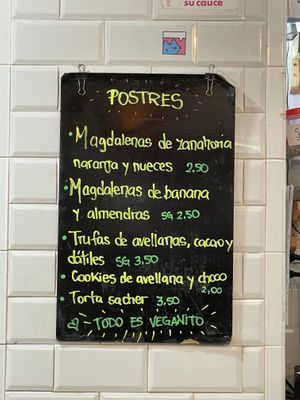 Postres  at La Raposa del Poble Sec in Barcelona