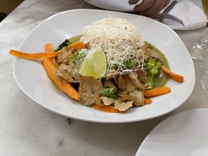 Curry verde #Veganuary at La Raposa del Poble Sec in Barcelona