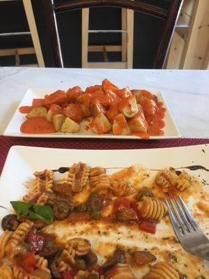 Portions were big. The bravas were lovely  at La Raposa del Poble Sec in Barcelona