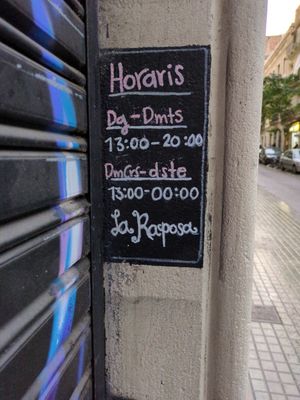 Öffnungszeiten at La Raposa del Poble Sec in Barcelona