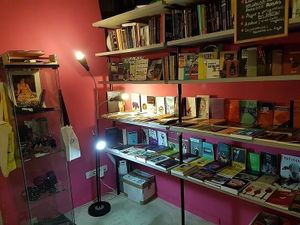 books at La Raposa at La Raposa del Poble Sec in Barcelona