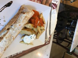 Fajitas de tofu at La Raposa del Poble Sec in Barcelona