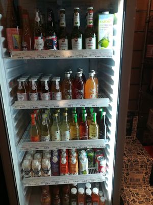 Fridge for drinks at Mon Epicerie Paris in Paris