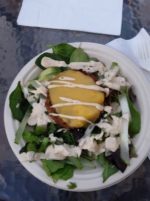 Cheesy Burger Salad at Moab Kitchen in Moab