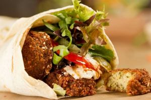 Falafel wrap at World Food Trip - Food Truck in Saarbrucken