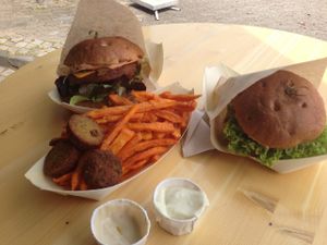 Burger & Sweetpotato Fries at World Food Trip - Food Truck in Saarbrucken