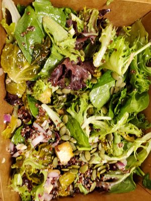 Brussels sprout salad with roasted tofu at Farmhouse Greens in Catonsville