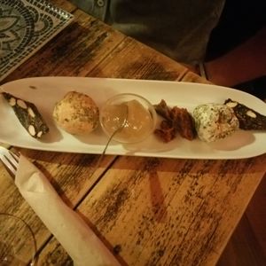 Cheese plate at Integral in Formentera