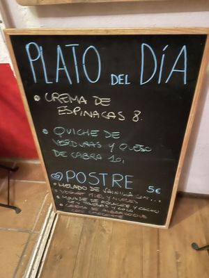 Day menu  at Integral in Formentera