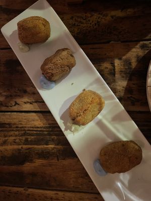 Vegan croquets  at Integral in Formentera