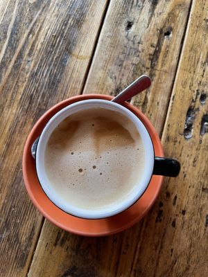 Bird in good coffee  at Integral in Formentera