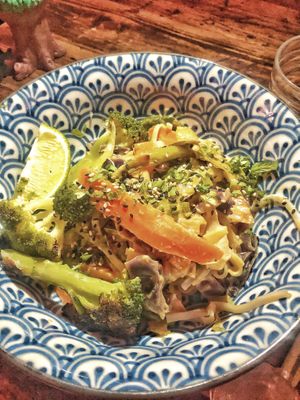 Pad thai at Integral in Formentera