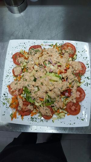 Vegetarian Mix Salad at Restaurante-Pizzaria Alfátima in Manteigas