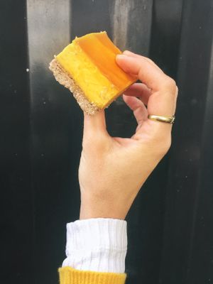 Mango cheesecake at Krishna Food - Pipitea Campus in Wellington