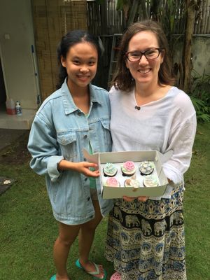 The lovely Arielle! at Thyme and Caramel in Canggu