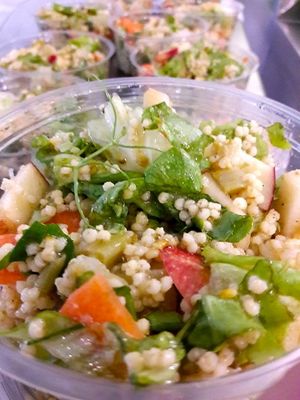 Millet salads at Le Triple V in Caen
