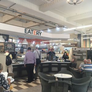 the food counter at LIV Organic & Natural Food Market in Liverpool