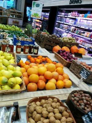 produce section at LIV Organic & Natural Food Market in Liverpool