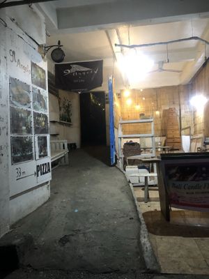 The entrance from the Main Street. Just walk down the alley and it’s at the end  at 9 Angels Warung in Ubud