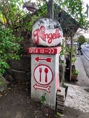 Outside of 9 Angels Warung at 9 Angels Warung in Ubud