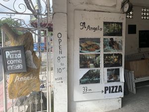 Entrance inside  at 9 Angels Warung in Ubud