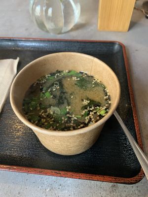 Miso soup  at Foodstock  in Bratislava