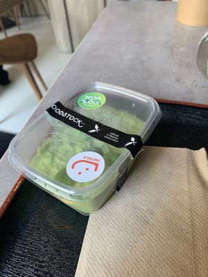 Pea hummus with breadsticks available as well  at Foodstock  in Bratislava