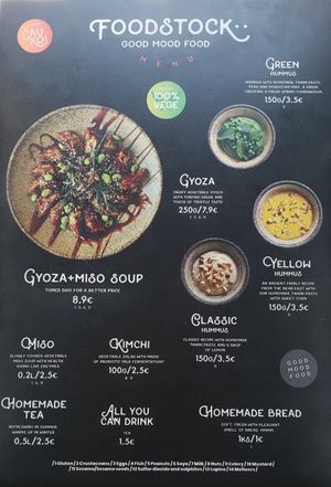 Menu at Foodstock  in Bratislava