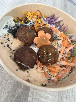Falafel bowl  at Foodstock  in Bratislava