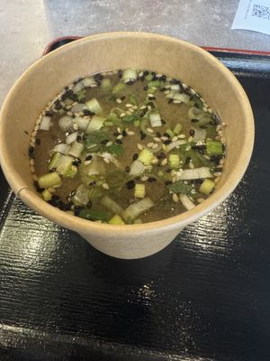 Miso soupp  at Foodstock  in Bratislava