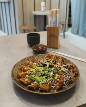 vegan gyoza at Foodstock  in Bratislava