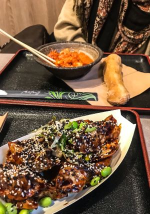 Gyoza and Kimchi at Foodstock  in Bratislava