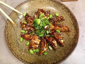 Vegan gyoza at Foodstock  in Bratislava