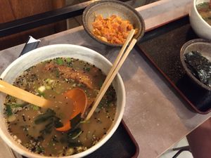 Miso and kimchi  at Foodstock  in Bratislava