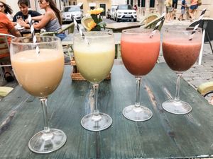 Fresh juices 😍 at Petite Sophie in Mahon
