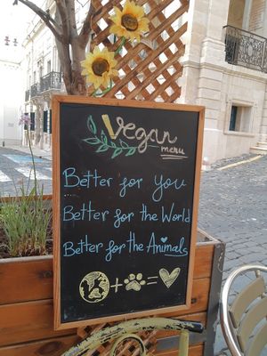 Board at Petite Sophie in Mahon