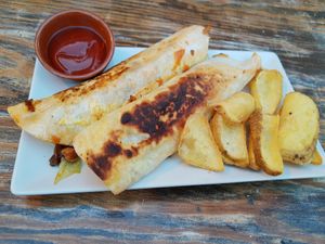 Fajitas at Petite Sophie in Mahon