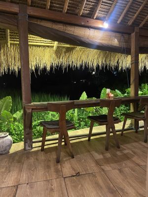 Dinner view  at Atman Nourish Kafe in Ubud