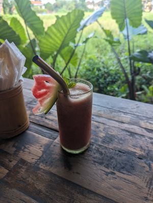 Watermelon juice at Atman Nourish Kafe in Ubud