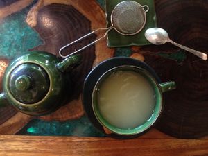 fresh ginger tea is a MUST at Atman Nourish Kafe in Ubud