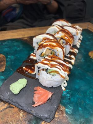 Spicy tempeh California rolls   at Atman Nourish Kafe in Ubud