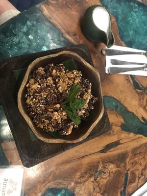 Chocolate granola at Atman Nourish Kafe in Ubud