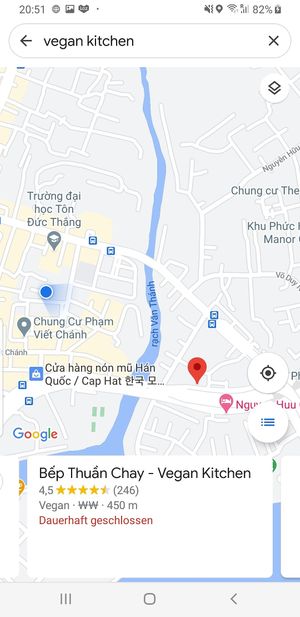 Due to google maps permanently closed at Vegan Kitchen in Ho Chi Minh City