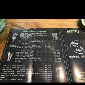 drinks at Vegan Kitchen in Ho Chi Minh City